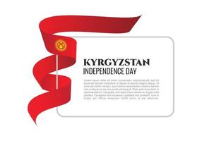 Kyrgyzstan independence day background for celebration on August 31. vector