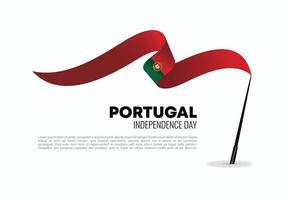 Portugal independence day background celebration on December 1 st. vector