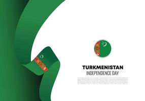 Turkmenistan Independence day national celebration on September 27. vector