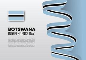 Botswana Independence day national celebration on September 30. vector