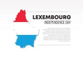 banner de fondo del día de la independencia de luxemburgo con bandera para celebración nacional en vector