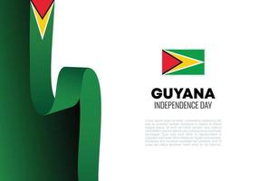 Guyana Independence day background national celebration on May 26th. vector