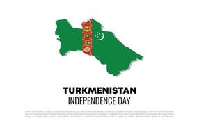 Turkmenistan Independence day national celebration on September 27. vector