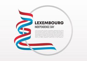 banner de fondo del día de la independencia de luxemburgo con bandera para celebración nacional en vector