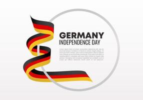 Germany independence day background with german flag. vector