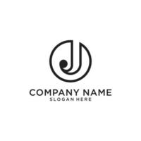 Letter J logo design vector template.