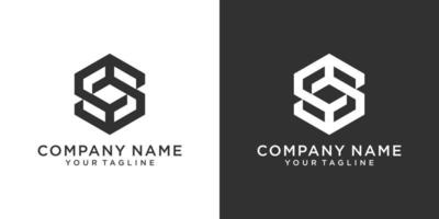 SS or S initial letter logo design vector. vector