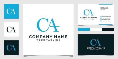 CA or AC letter logo design vector. vector