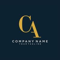 CA or AC initial letter logo design vector. vector