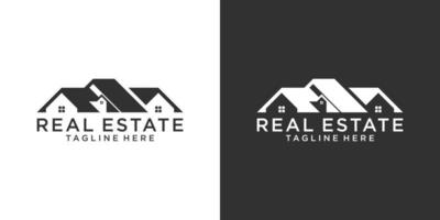 Roof and home logo vector design concept. Real estate logo