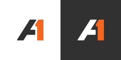 Initial letter A1 vector logo design concept.