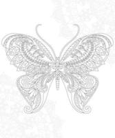Butterflies Coloring Pages For Kids vector