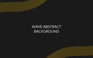 Abstract wave line background with black color. Wallpaper wave line with with gold color. Vector wave line background