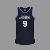 Realistic basketball shirt vector