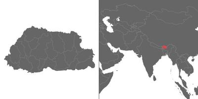 mapa con ubicación vector