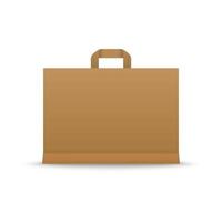 Paper shopping bag vector