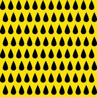 seamless background yellow background black water drop pattern vector