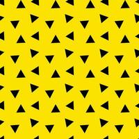 Seamless Background Yellow Black Triangle Pattern vector