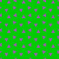 Seamless background with purple triangle pattern on green background vector