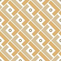 Seamless background with cream colored squares on white background. vector