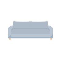 Sofa Flat Illustration. Clean Icon Design Element on Isolated White Background vector