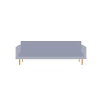 Sofa Flat Illustration. Clean Icon Design Element on Isolated White Background vector