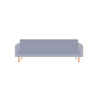 Sofa Flat Illustration. Clean Icon Design Element on Isolated White Background vector