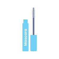 Mascara Flat Illustration. Clean Icon Design Element on Isolated White Background vector