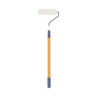 Paint Roller Flat Illustration. Clean Icon Design Element on Isolated White Background vector