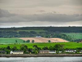 The city of Inverness and the scotish highlands photo
