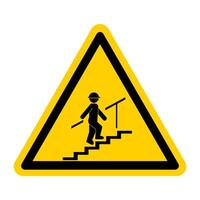 signo de escalera sobre fondo blanco vector