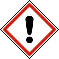 Irritant Symbol Label On White Background vector