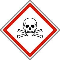 Toxic Symbol Label On White Background vector