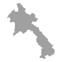 Map with dot vector