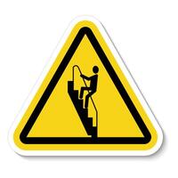 Caution Walk Down Stairs Backwards Sign vector