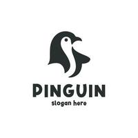 Penguin logo design template business vector