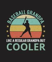Baseball Grandpa Like A Regular Grandpa But Cooler SVG, Father Day Gifts vector