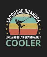 Lacrosse Grandpa Like A Regular Grandpa But Cooler SVG, Father Gift vector