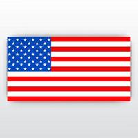 bandera estadounidense. día de la Independencia. Cuatro de Julio. vector