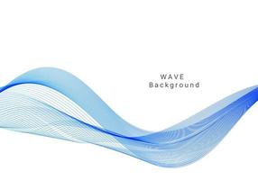 Abstract colorful vector background, color blue wave design