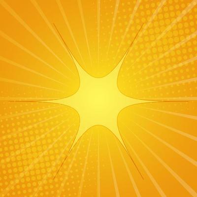 Yellow orange sun pop art retro rays backgroundDOWNLOAD PREVIEW  Yellow orange sun pop art retro rays background vector illustration