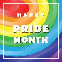 happy pride month vector