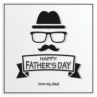 Happy flat design father's day and family Free Vector