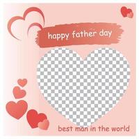 Realistic fathers day concept Free Vector