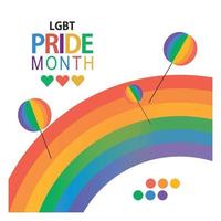 Gradient pride month lgbt background Free Vector