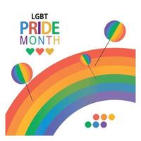 Gradient pride month lgbt background Free Vector