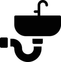 Ilustración de vector de lavabo sobre un fondo. Símbolos de calidad premium. Iconos vectoriales para concepto y diseño gráfico.