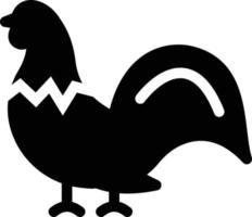 ilustración de vector de pollo en un fondo. símbolos de calidad premium. iconos vectoriales para concepto y diseño gráfico.