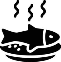 ilustración de vector de comida de pescado en un fondo. símbolos de calidad premium. iconos vectoriales para concepto y diseño gráfico.
