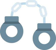 handcuff vector illustration on a background.Premium quality symbols.vector icons for concept and graphic design.